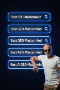 Abstract AI-related image for the AISO mastermind.